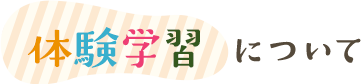体験学習について